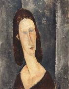 Amedeo Modigliani Blue Eyes or Portrait of Madame Jeanne Hebuterne (mk39) china oil painting reproduction